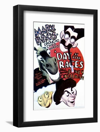 A Day at the Races - Movie Poster Reproduction-null-Framed Photo