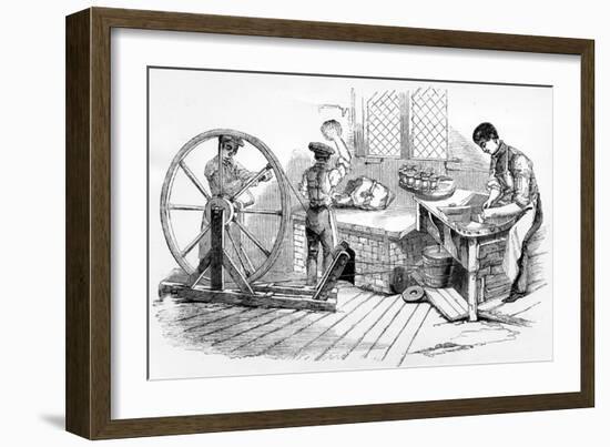 A Day at the Royal Porcelain Works, Worcester, 1843-null-Framed Giclee Print