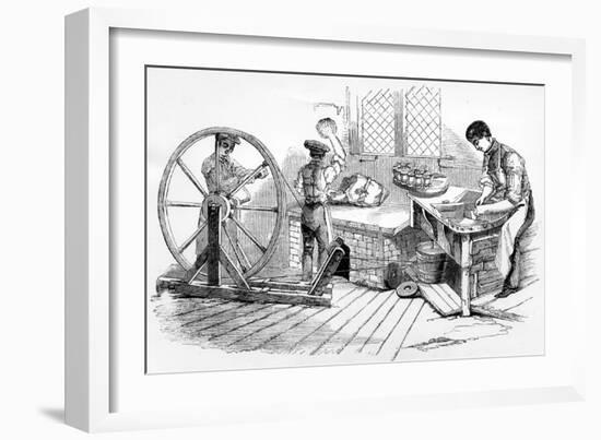 A Day at the Royal Porcelain Works, Worcester, 1843-null-Framed Giclee Print