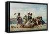 A Day at the Seaside-Timoleon Lobrichon-Framed Stretched Canvas