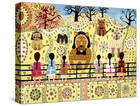 A Day at the Zoo-David Sheskin-Stretched Canvas