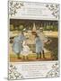 A Day at Versailles. Four Children Looking at a Fountain. Colour Illustration From 'Abroad'-Ellen Houghton-Mounted Giclee Print