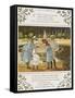 A Day at Versailles. Four Children Looking at a Fountain. Colour Illustration From 'Abroad'-Ellen Houghton-Framed Stretched Canvas