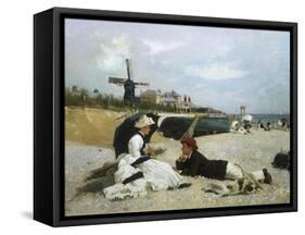 A Day by the Sea-Alexander M. Rossi-Framed Stretched Canvas