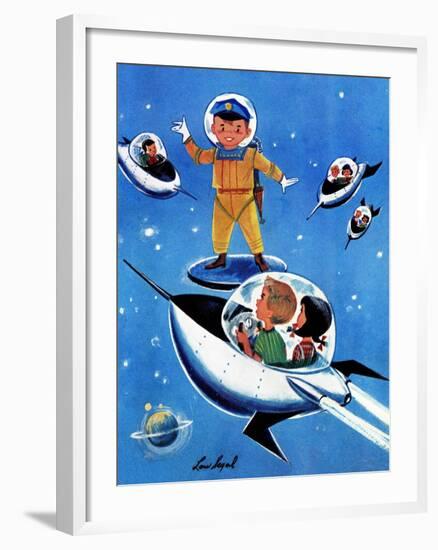 A Day in Outerspace - Jack and Jill, September 1957-Lou Segal-Framed Giclee Print