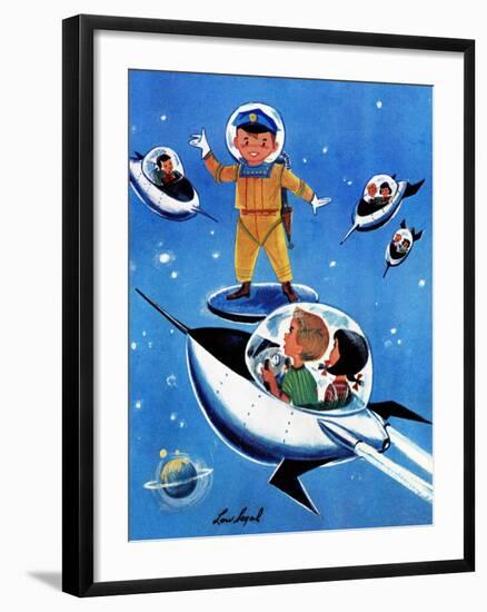 A Day in Outerspace - Jack and Jill, September 1957-Lou Segal-Framed Giclee Print