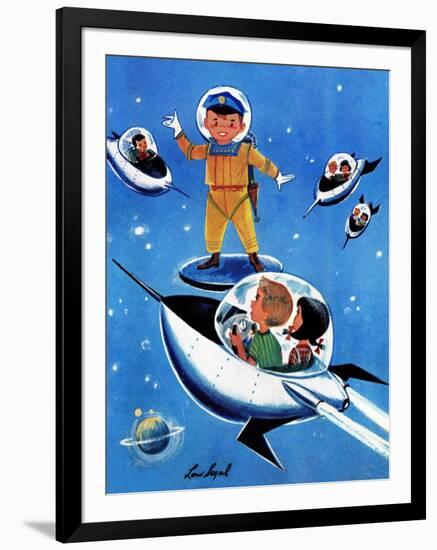 A Day in Outerspace - Jack and Jill, September 1957-Lou Segal-Framed Giclee Print