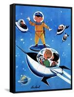 A Day in Outerspace - Jack and Jill, September 1957-Lou Segal-Framed Stretched Canvas