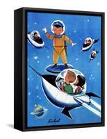 A Day in Outerspace - Jack and Jill, September 1957-Lou Segal-Framed Stretched Canvas