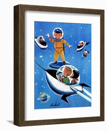 A Day in Outerspace - Jack and Jill, September 1957-Lou Segal-Framed Giclee Print