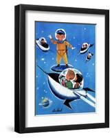 A Day in Outerspace - Jack and Jill, September 1957-Lou Segal-Framed Giclee Print