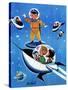 A Day in Outerspace - Jack & Jill-Lou Segal-Stretched Canvas