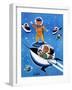 A Day in Outerspace - Jack & Jill-Lou Segal-Framed Premium Giclee Print