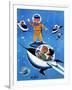 A Day in Outerspace - Jack & Jill-Lou Segal-Framed Giclee Print