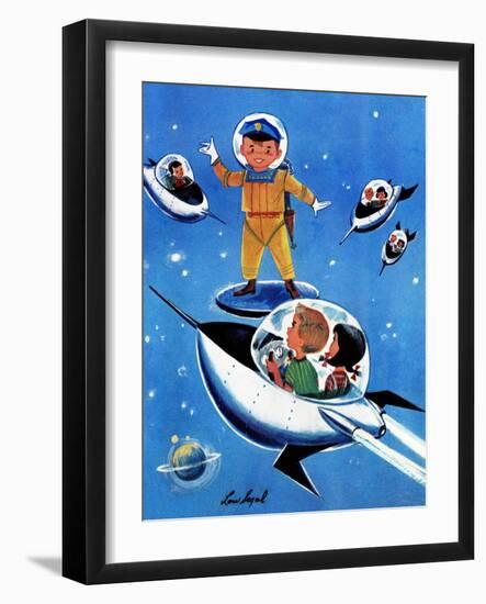 A Day in Outerspace - Jack & Jill-Lou Segal-Framed Giclee Print