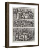 A Day in the Country, a Children's School Treat-null-Framed Giclee Print