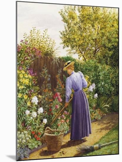 A Day in the Garden-Marian Chase-Mounted Giclee Print