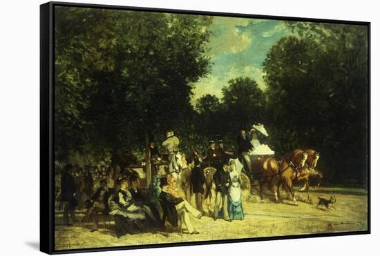 A Day in the Park-Auguste Molins-Framed Stretched Canvas