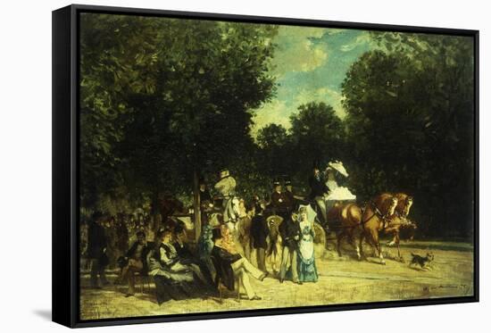 A Day in the Park-Auguste Molins-Framed Stretched Canvas