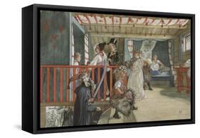 A Day of Celebration, from 'A Home' series, c.1895-Carl Larsson-Framed Stretched Canvas