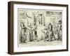 A Day of Fashion, In the Morning Drop in at Christie'S-George Cruikshank-Framed Giclee Print