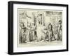 A Day of Fashion, In the Morning Drop in at Christie'S-George Cruikshank-Framed Giclee Print