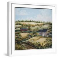 A day on the farm-Barbara Jeffords-Framed Art Print