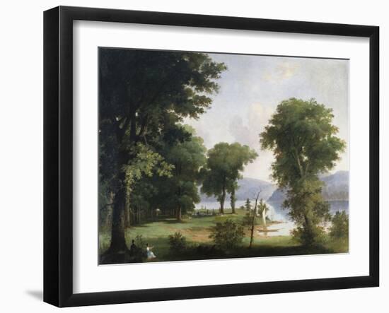 A Day on the Hudson-George Henry Durrie-Framed Giclee Print