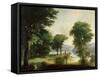 A Day on the Hudson-George Henry Durrie-Framed Stretched Canvas