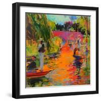 A Day on the River Cam-Peter Graham-Framed Giclee Print