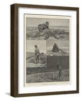 A Day's Antelope-Hunting in Nevada, North America-null-Framed Giclee Print