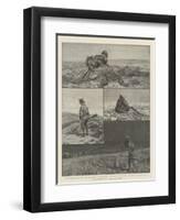 A Day's Antelope-Hunting in Nevada, North America-null-Framed Premium Giclee Print