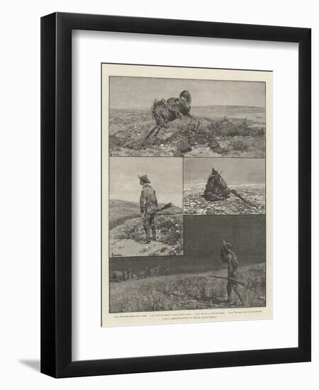 A Day's Antelope-Hunting in Nevada, North America-null-Framed Premium Giclee Print