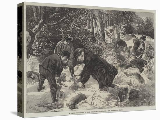 A Day's Ferreting in the Christmas Holidays-George Bouverie Goddard-Stretched Canvas