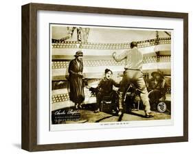 A Day's Pleasure, Edna Purviance, Charlie Chaplin, Tom Wilson, 1919-null-Framed Art Print