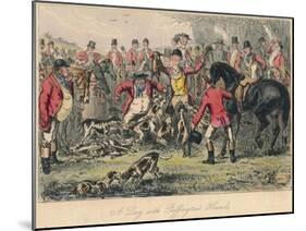 A Day with Puffingtons Hounds, 1865-Bradbury, Evans and Co-Mounted Giclee Print