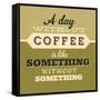 A Day Without Coffee 1-Lorand Okos-Framed Stretched Canvas