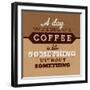 A Day Without Coffee-Lorand Okos-Framed Art Print