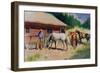 A Days Work Done Montana, 1969 (Oil on Canvas)-Terence Cuneo-Framed Giclee Print