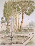 A Garden in Turkey, 19th Century (Chromolith)-A. de Beaumont-Giclee Print