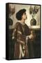 A Deacon. Eine Diakonin. 1863-Simeon Solomon-Framed Stretched Canvas