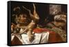 A Dead Deer and Birds, A Lobster on a Dish, A Basket of Fruit and Vegetables-Frans Snyders-Framed Stretched Canvas