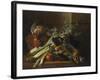 A Dead Mallard, a Boar's Head, Celery and a Copper Pot on a Ledge-Jean-Baptiste Oudry-Framed Giclee Print