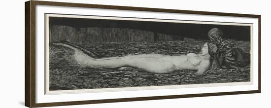 A Dead Woman, from the Series Death and the Maiden, 1907-August Bromse-Framed Premium Giclee Print