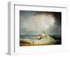 A Deal Lugger Going Off to a Storm-Bound Ship in the Downs, South Foreland-Thomas Buttersworth-Framed Giclee Print