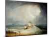 A Deal Lugger Going Off to a Storm-Bound Ship in the Downs, South Foreland-Thomas Buttersworth-Mounted Giclee Print