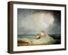 A Deal Lugger Going Off to a Storm-Bound Ship in the Downs, South Foreland-Thomas Buttersworth-Framed Giclee Print