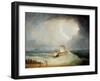 A Deal Lugger Going Off to a Storm-Bound Ship in the Downs, South Foreland-Thomas Buttersworth-Framed Giclee Print