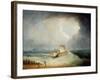 A Deal Lugger Going Off to a Storm-Bound Ship in the Downs, South Foreland-Thomas Buttersworth-Framed Giclee Print