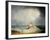 A Deal Lugger Going Off to a Storm-Bound Ship in the Downs, South Foreland-Thomas Buttersworth-Framed Giclee Print